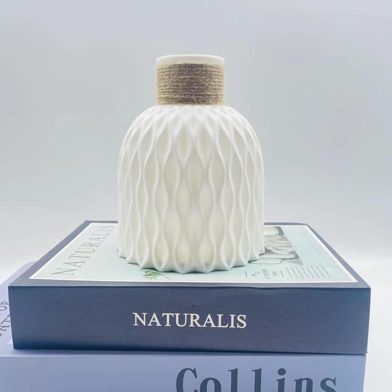 Ananas Muster VaseHome Kunst Dekoration Blumentopf Wohnzimmer und Büro Schreibtisch Ornament Kunststoff