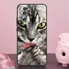 Black Cat Staring Eyes Case For Honor Magic 6 Pro 5 Lite 50 70 90 Lite X7 X8 X9 X6a X7a X8a X9a X8b X9b Back Cover