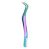 In-Stock Stainless Steel Eyelash Tweezers with Comb - New Model for Applying False Eyelashes