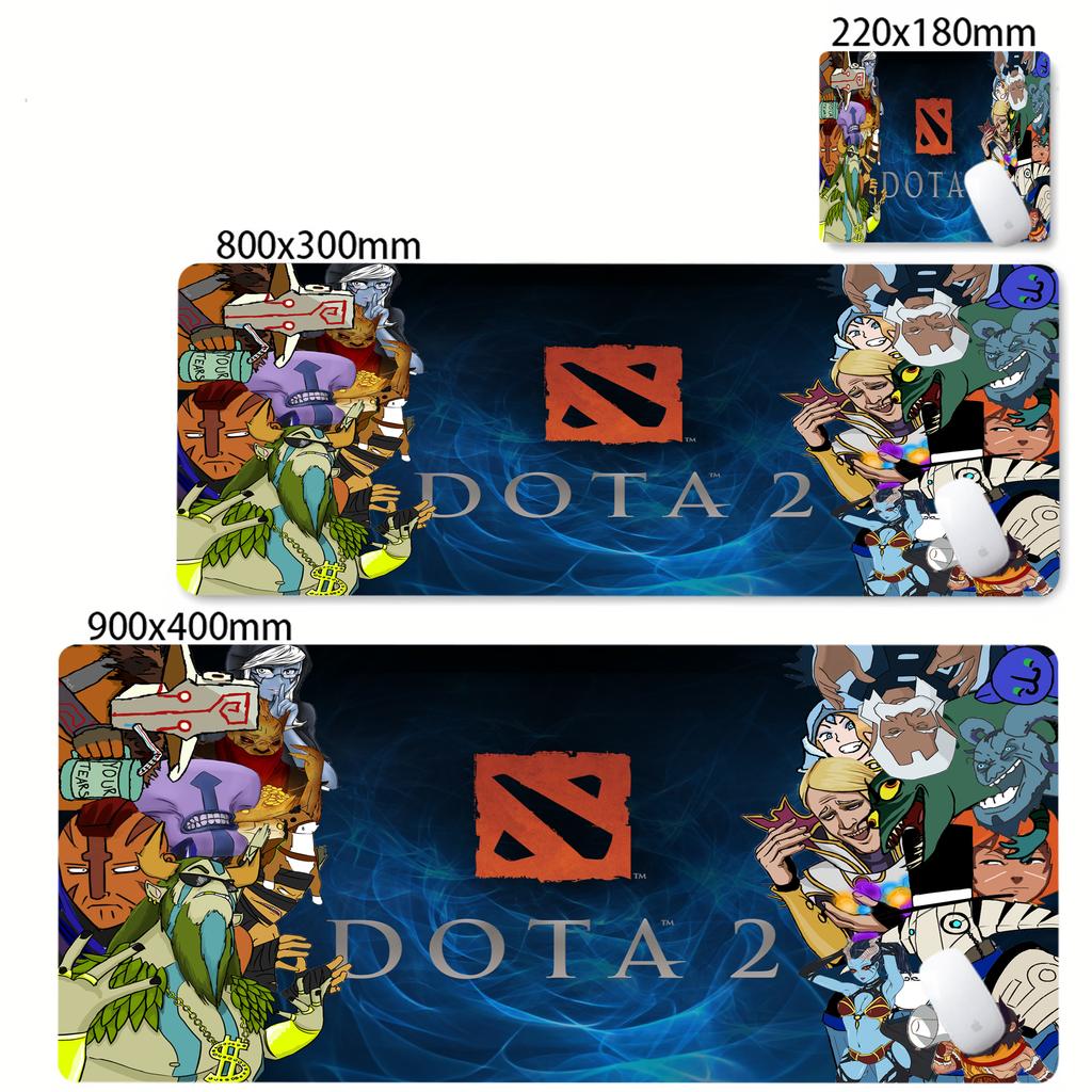DOTA Logo Pattern Mouse Pad Big Gaming Mousepad Waterproof Desk Mat Soft Cloth Surface NonSlip Rubber Bottom for Anime Game