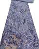 1yard Colorful Sequin Mesh Embroidery Tela Luxury Gauze Fabric Fashion Design Wedding Dress Diy Sewing Fabric