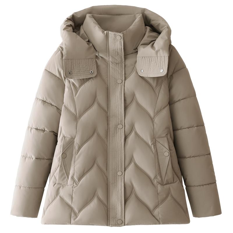 Nadměrné velikosti XL-6XL Zimní bundy Dámské svrchní oblečení S kapucí Hřejivé Ležérní Zimní kabát Dámské parky