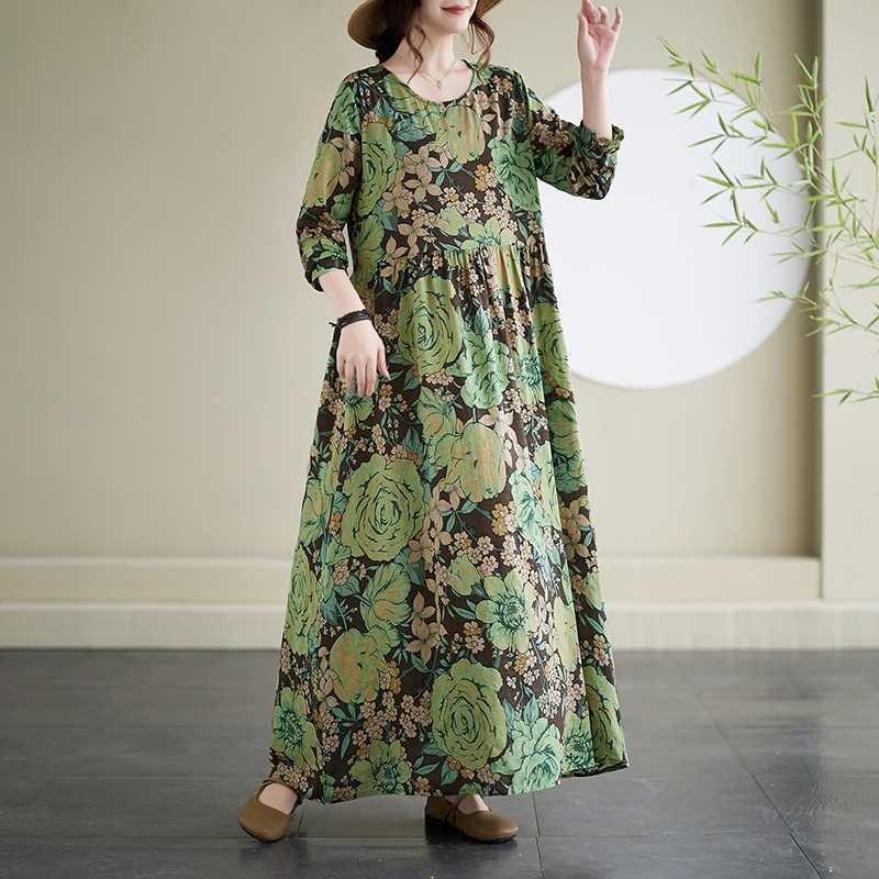 New Floral Resort Style Vintage Dresses