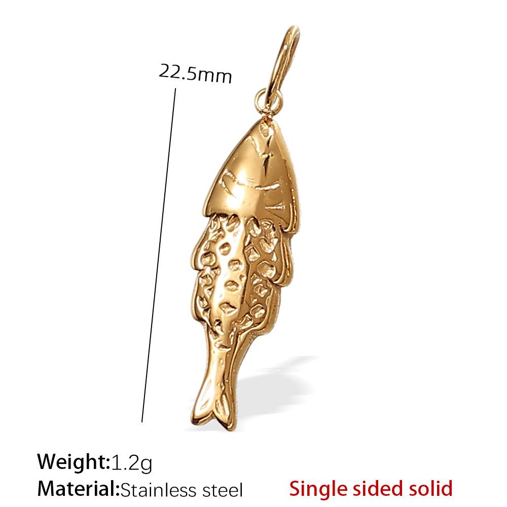 Stainless Steel Turtle Starfish Marine Life Pendant Plated Jewelry Accessories Diy Pendant Necklace
