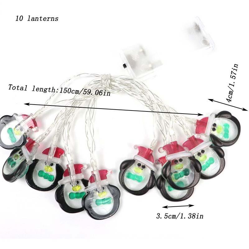 

1 шт. светодиодные рождественские огни, гирлянды, рождественские декоративные огни, комната, украшенная мигающими праздничными огнями, звездные огни 1.5m, 10 lights