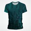 3D Print Motherboard CPU Processor Line Circuit Board T Shirt for Men Full Print Graphic