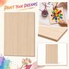 Tablero Cuadrado de Madera en Blanco para Pintura DIY - Panel de Madera Pintable para Proyectos
