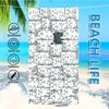 Cute Cartoon Cat Beach Towel Single Sided 2D Print Soft Absorbent Microfiber Towel For Pool Beach Bathroom Summer Adorable Gift