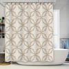 Vintage Blumen-Duschvorhang Neutral Moderner Stil Für Badezimmer-Dekoration Schnelltrocknendes Wasserdichtes Stoffmaterial Mit Haken