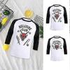 Hellfire Club T-Shirt Three-Quarter Sleeves Pullover Streetwear Women Men Aesthetic Graphic Printed Tees Clothes for Summer