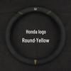 Suede & Genuine Leather Steering Wheel Cover for 9th & 10th Gen Accord - Ultra-Thin, All-Season