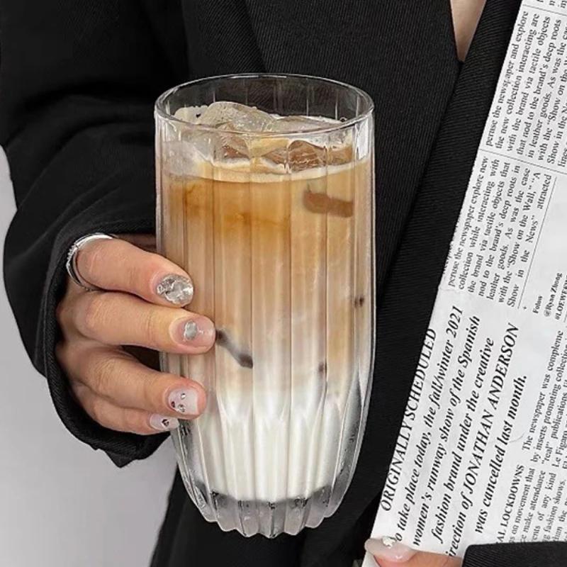 80ml/285ml/340ml Iced American Coffee Cup Latte Mocha Coffee Mugs Thickened Glass Cup Party High End Cocktail Whiskey Glasses
