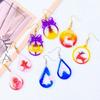 Set of 4 Christmas Inspires Earring Epoxy Mold Customized Earring Pendant Mold for Craft Enthusiasts Jewelry Making Tool