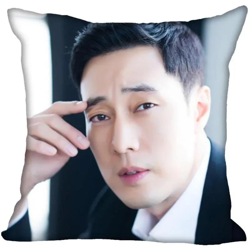 New So Ji Sub KPOP Boy Pillow Cover Bedroom Home Decorative Pillowcase Square Zipper Pillow Cases Satin Soft No Fade 0824
