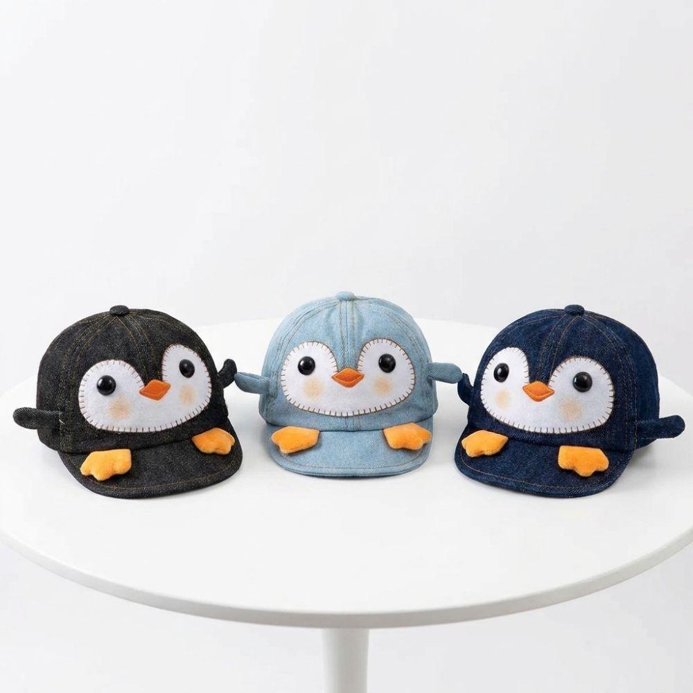 Adjustable Penguin Newborn Baseball Cap Breathable Baby Sun Hat For 6-20 Months