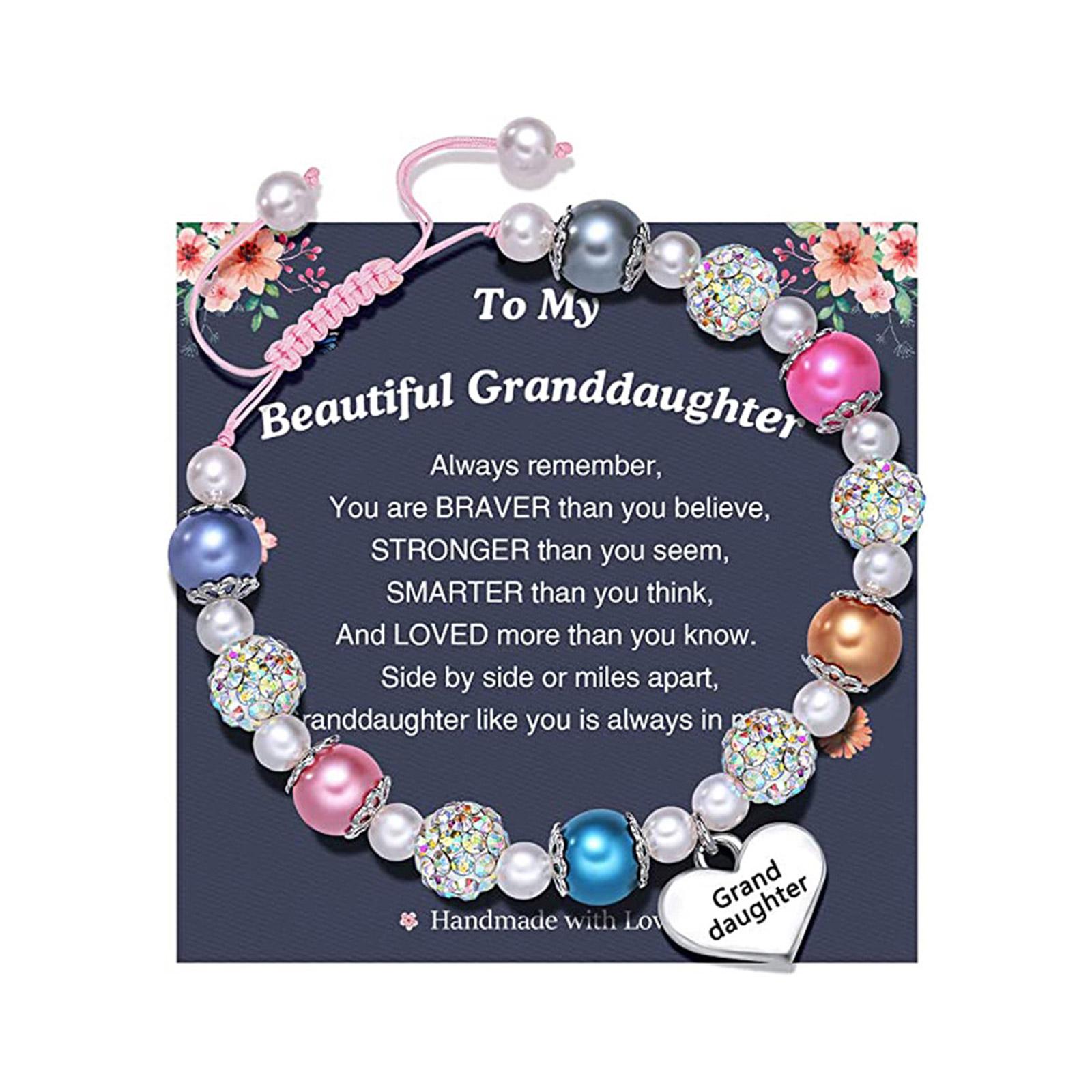 

Браслет со стразами для девочек, браслеты с подвесками в виде сердечек и жемчуга, уникальные украшения на запястье, выпускной, первое причастие 11