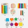Montessori Wooden Color Sorting Toys Shape Matching Fine Motor Toys Sensory Game Early Educational Puzzle Toys for Toddlers