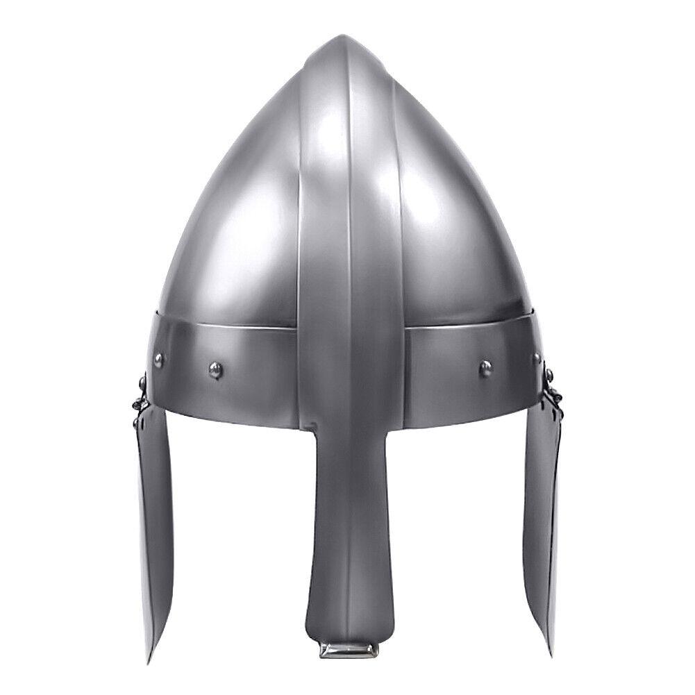 

Norman Nasal Helmet W Ear Guards - 18 Gauge Steel Gift for Coseplays