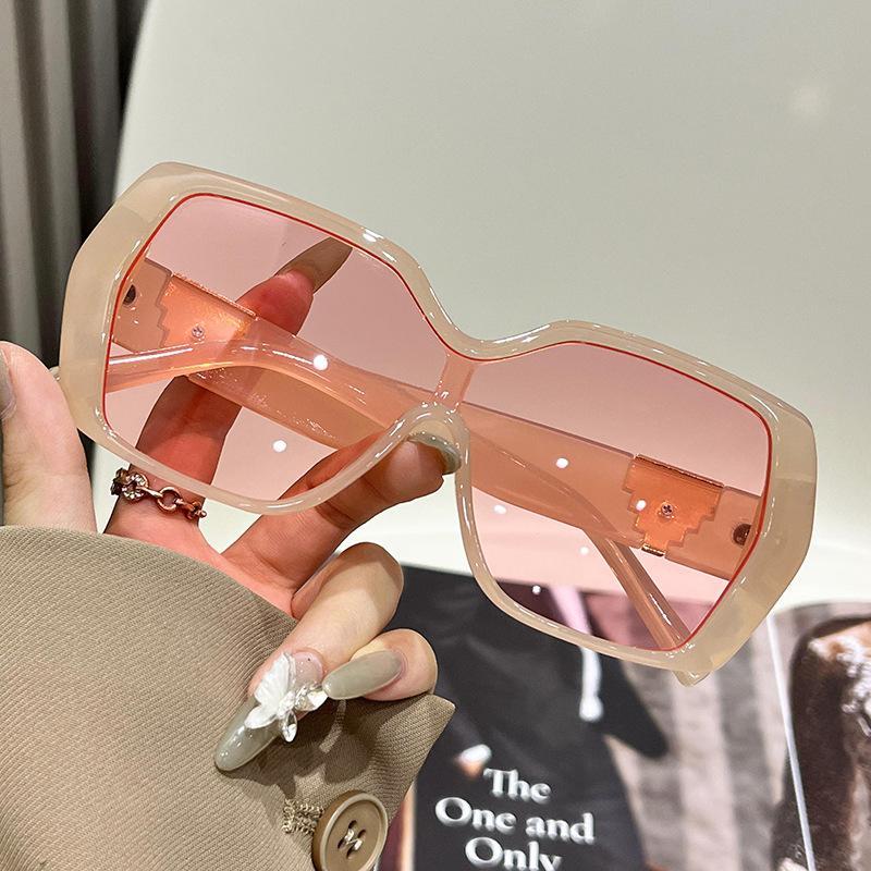 Men'S And Women'S Fashion Large-Frame Resin Sunglasses Driving Uv Protection Uv400 Sunglasses Tide