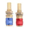 Water Cooled Gas Adapter Portable Brass Quick Connector with Plug for PTA DB MIG TIG Welding Torch