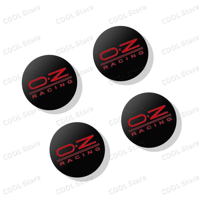 Universal Car Decor 4Pcs OZ Racing Emblem Car Wheel Center Hub Badge Sticker Car Styling Accessories
