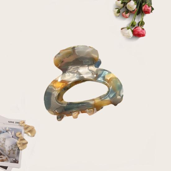 Mini-Haarspange für Damen und Mädchen, rutschfest, Leopardenmuster, starke Kralle, Kontrastfarbe, Haarspange, Krabben-Haarnadel, Styling-Krallenclip, Haar-Accessoires