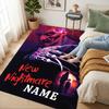 Custom Name Nightmare Horror Living Room Non-Slip Area Rug Soft Carpet for Bedroom Kids Playroom Sofa Office Home Decor Doormat