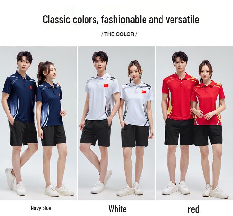 Unisex Quick-Dry Ice Silk Short Sleeve Fitness Set: Breathable Outdoor Casual Fashion for Couples