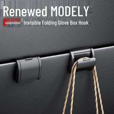 Invisible Car Hook for Tesla Model 3/Y Front Passenger Storage