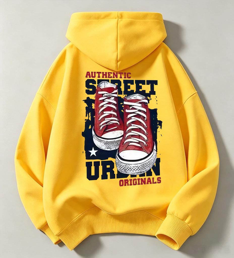 Winter and Autumn Gift Children's Warm Fur-Robed Hooded Sweatshirt - American Retro Casual Sporty Hooded Sweatshirt