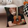 eEd Sheeran Music Idol Cushion Cover Throw Pillow Cover Hidden Button Durable Polyester Chair Cushion