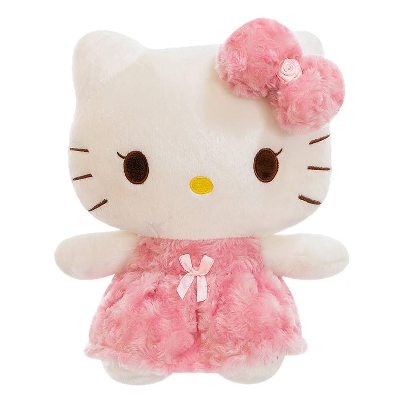 Katzen-Stofftier Sofakissen Weicher Rosa Stoffpuppe Kinder Schlafbegleiter Freund Geschenk