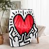 1pc Blanket Keith Haring Ascending2 Print Design, Lightweight Blanket for Sofa, Bed- Soft &Warm, Gift for All Seasons like Christmas, Halloween