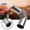 Tubo de Escape do Aquecedor Auxiliar 2 Peças Conector de Ângulo de Aço Inoxidável Carro Fácil Instalação Mangueira com 4 Grampos de Fixação Acessórios Auto