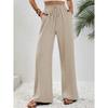 Women's Casual Comfortable Wide Leg Long Pants Solid Color Versatile