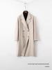 Women's Double-Faced Wool Double-Breasted Long Coat - Classic Suit