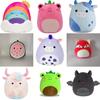 Cute Fox Cow Plush Pillow With Short Velvet Material For Home And Gift Use