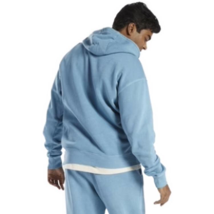 Reebok Sweatshirts Unisex Blue Hooded Moderate Regular HS9142