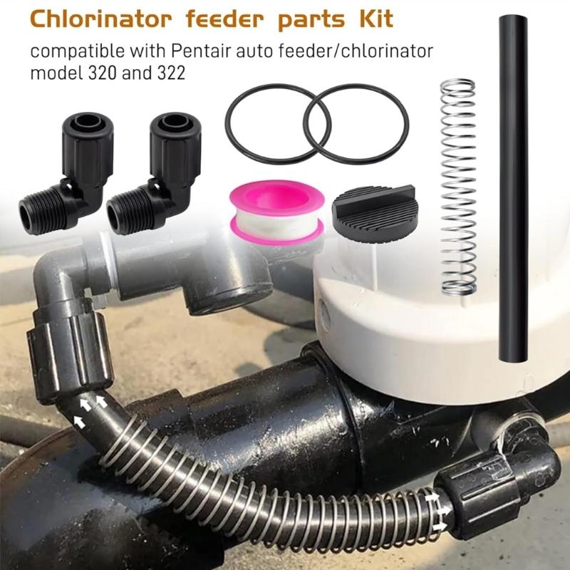 Sada příslušenství pro údržbu automatického chlorátoru Pro 320 322 Hadice VMQ EPDM odolná proti korozi s tepelnou a sluneční odolností