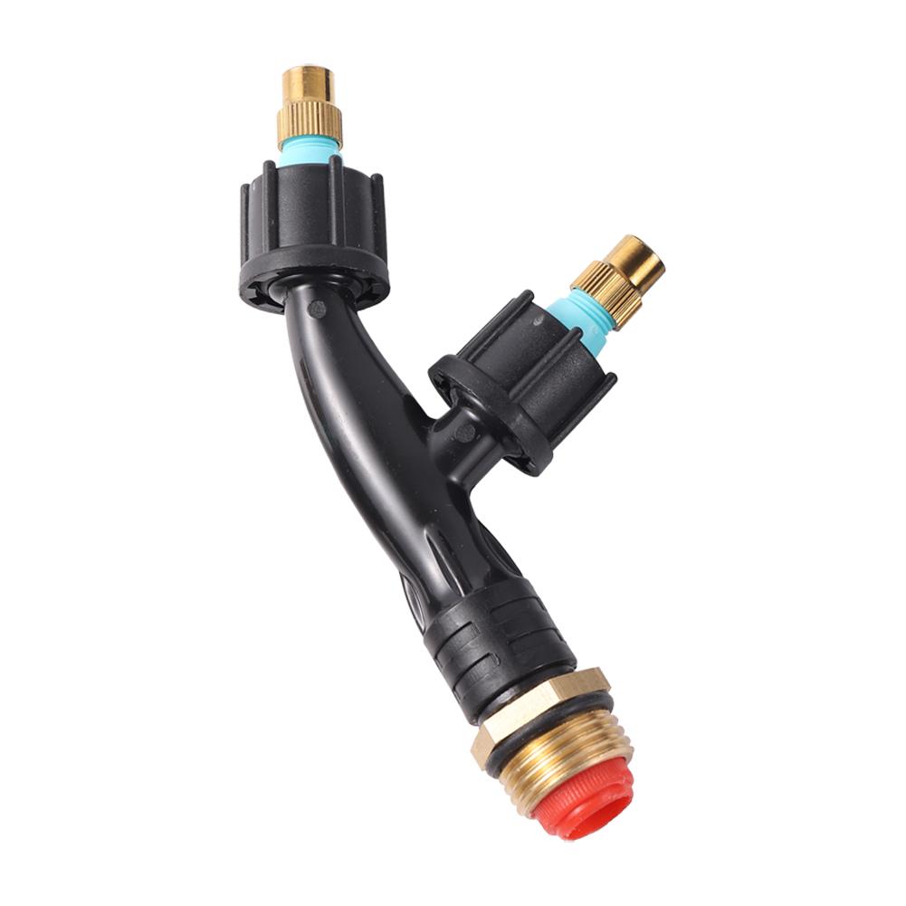 Garden Lawn Irrigation Pesticide Spraying Sprinkler Agricultural Single/Double/Three Nozzle Head Copper Atomizing Sprayer Nozzle