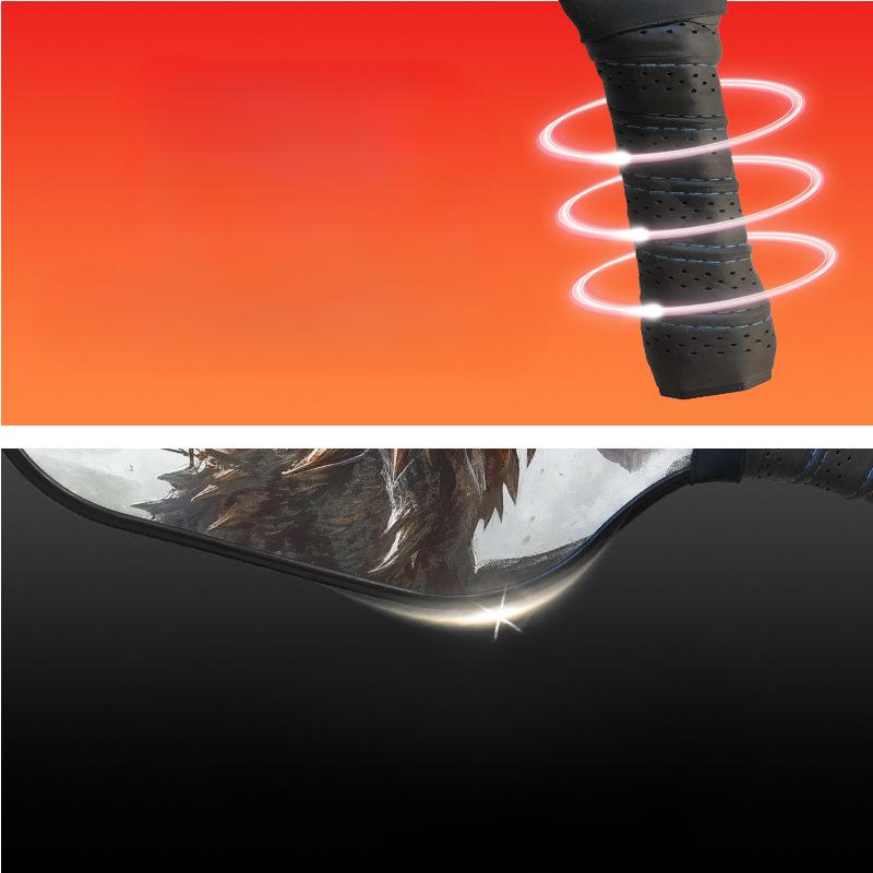 Set rachetă cu vârf din fibră de sticlă Pickleball Paddle Honeycomb Rachetă pentru sport în aer liber