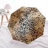 1 PC Automatic Folding Umbrella - Leopard Pattern Pattern, Portable & Foldable Design with 8 Ribs, Christmas Birthday Gifts