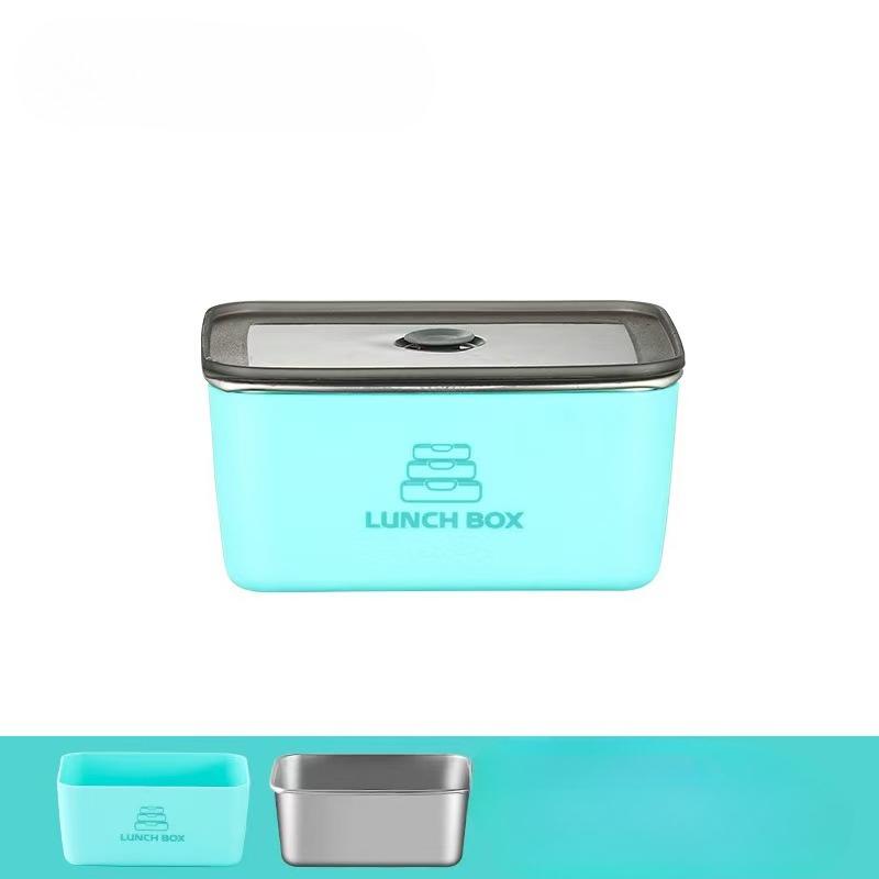 304 Stainless Steel Food Storage Container with Clip on Lid - Microwave and Dishwasher Safe Leak Proof Lunch Box