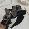 Korean Velvet Sequin Bow Headband: Non-Slip, Wide, and All-Match Hair Accessory