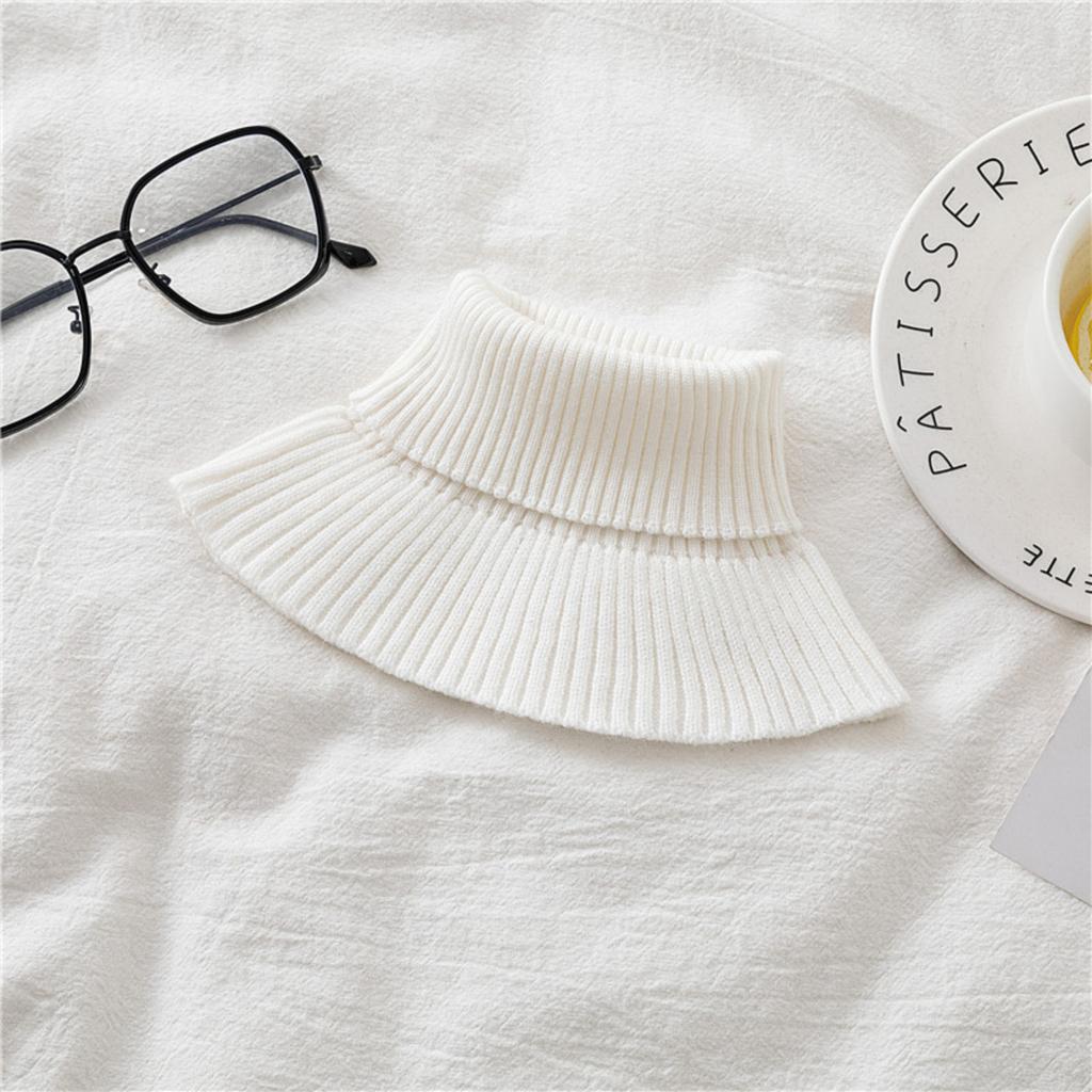 Fake Collar Neck Warm Scarf Thickened Knitted Cervical Neck Cover