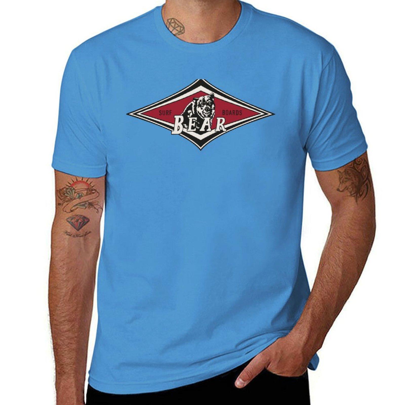 Vintage Surfing Bear Big Wednesday cult Surfboard surf logo diamond retro T shirt T-Shirt S