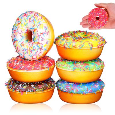NUOLUX 6 sztuk Pączek Realistyczny Pączek Pączek Squishy Jedzenie Modele Pan do Party Dom Domek dla lalek Rekwizyty spożywcze do modeli ekspozycyjnych, Pączki, Pływaki,