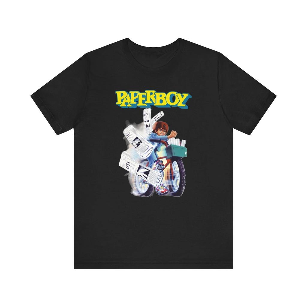 Paperboy SNES Genesis 90s Retro Style Cover Art Unisex Jersey Short Sleeve Tee
