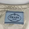 Prada 29B831 Gray Triangular Plate Collarless Light Down Jacket 38 khakiUsed