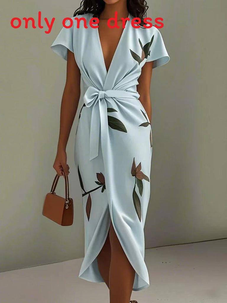 Urban Fashion Dress With Satin Print And Splice Design For Summer 2025